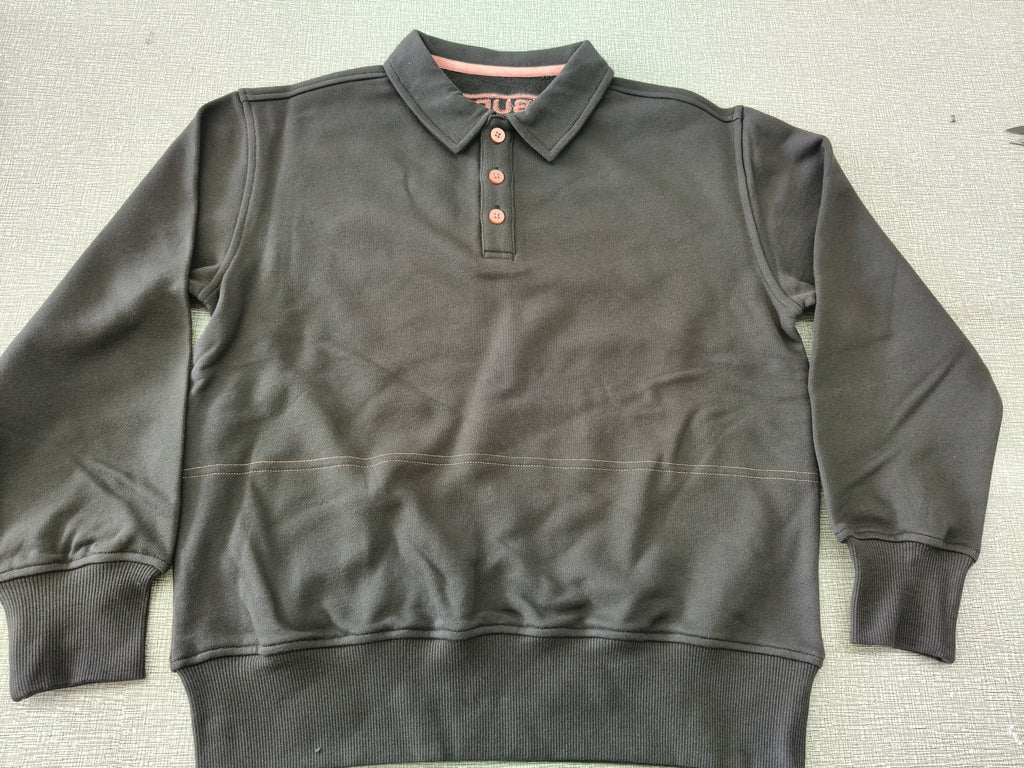 The Urban Ease Ribbed Polo Pullover
