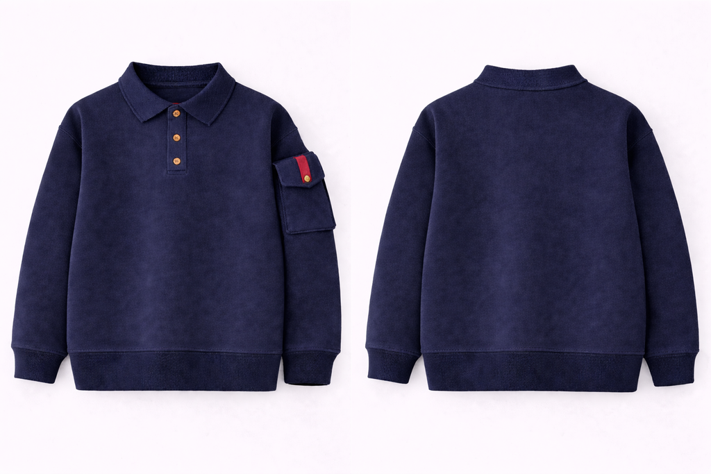 The Gentle Explorer Utility Polo Sweatshirt