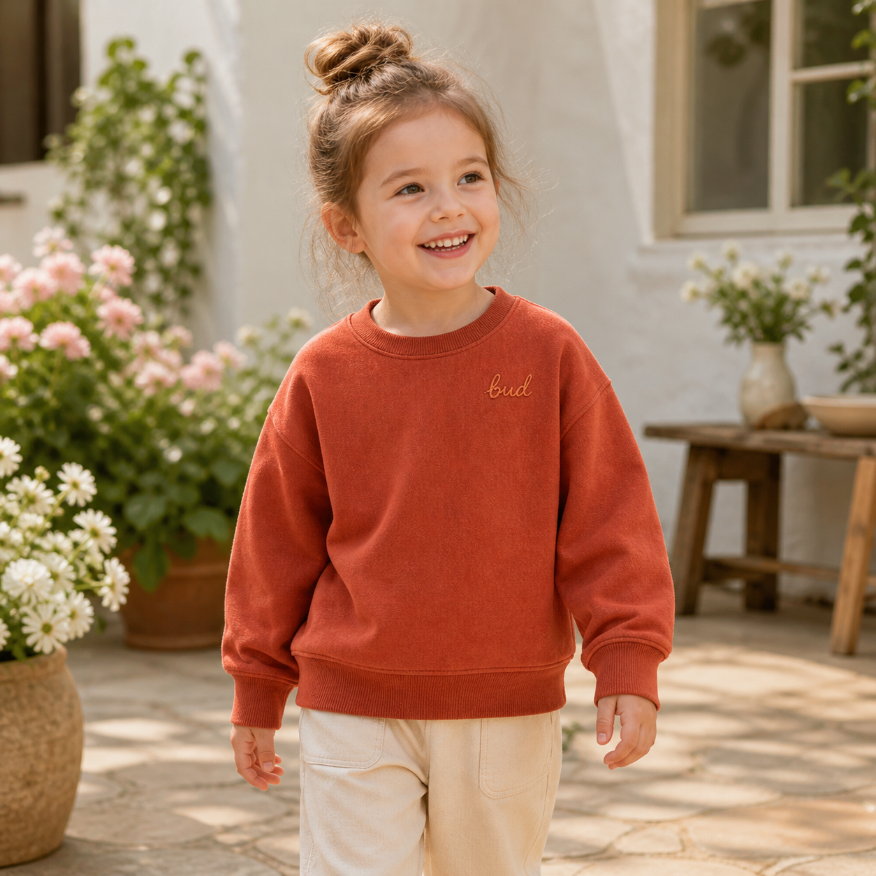 The Budding Wonder Script Crewneck