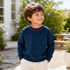 The Gentle Scallop Embroidered Crewneck