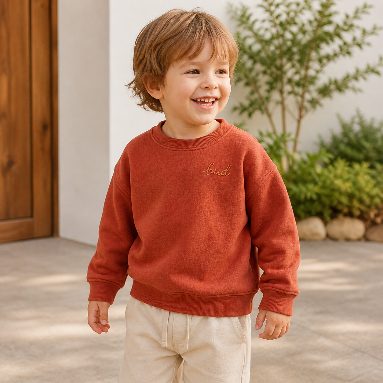 The Budding Wonder Script Crewneck