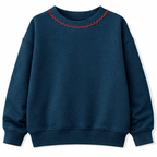 The Gentle Scallop Embroidered Crewneck
