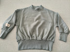 The Soft Days Frill-Edge Mock-Neck Pullover